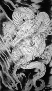 dana helmuth white dragon painting