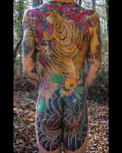 TigerTattoo, Tiger Backpiece, Tiger Bodysuit, Japanese Tattoo Art, Japanese Tattoo